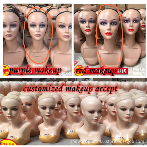 Factory wholesale female mannequin realistic head african american mannequin head with stand mannequin for jewellery display